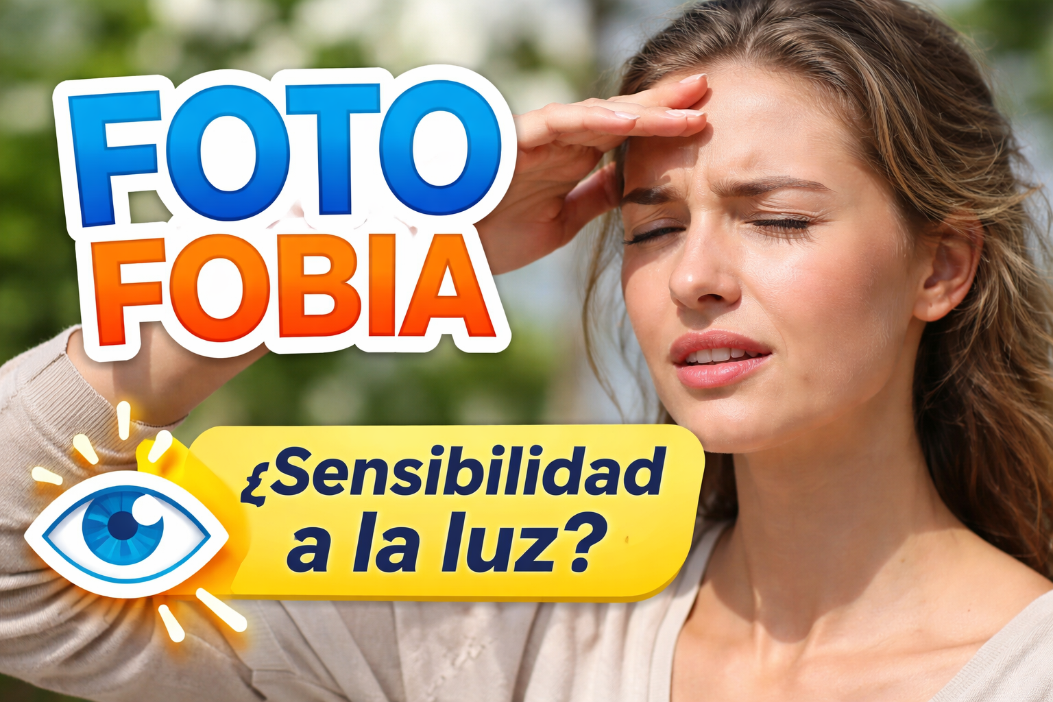¿Por qué me molesta tanto la luz en los ojos?
