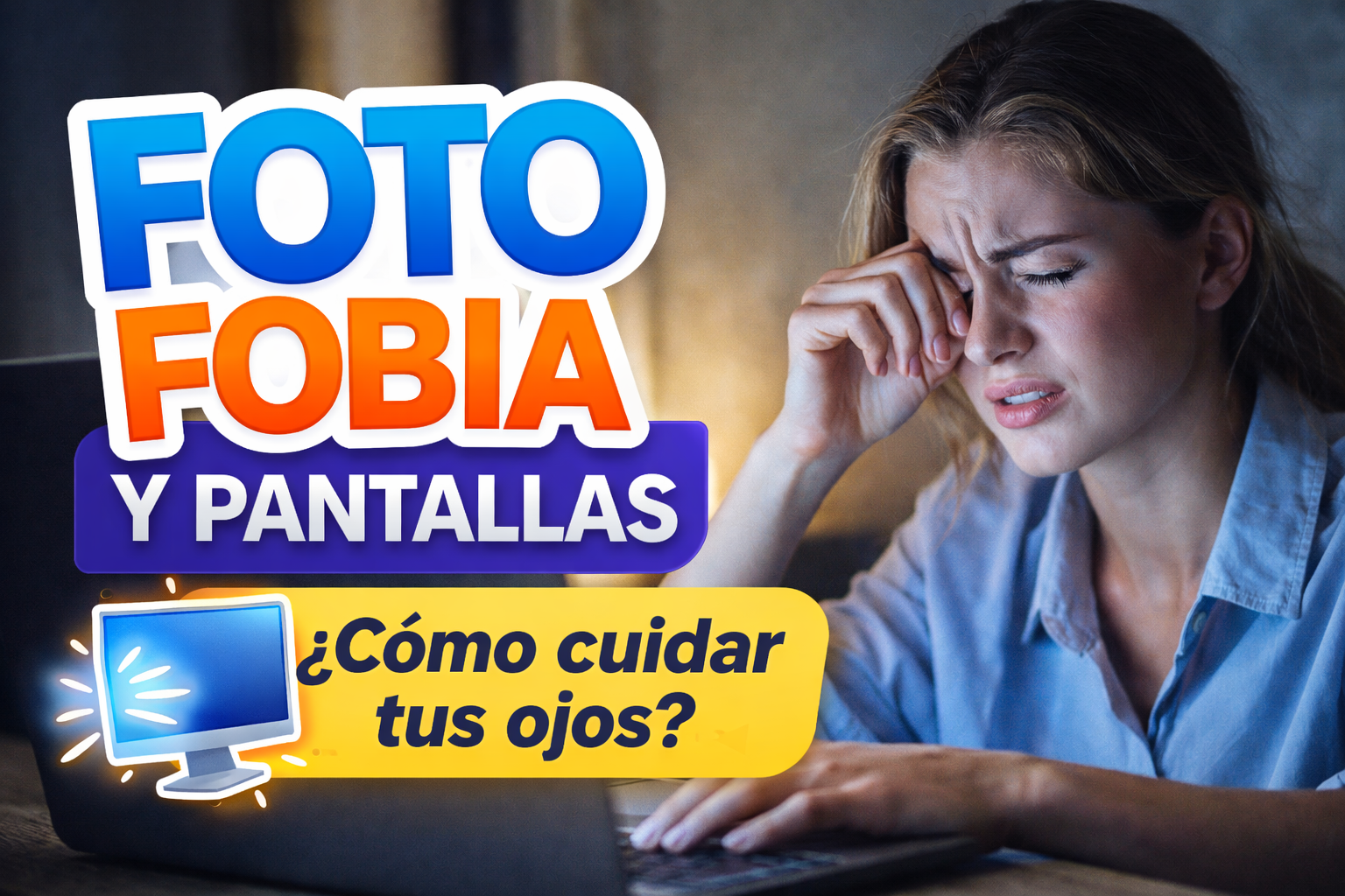 Fotofobia y pantallas: cómo afectan los dispositivos a los ojos