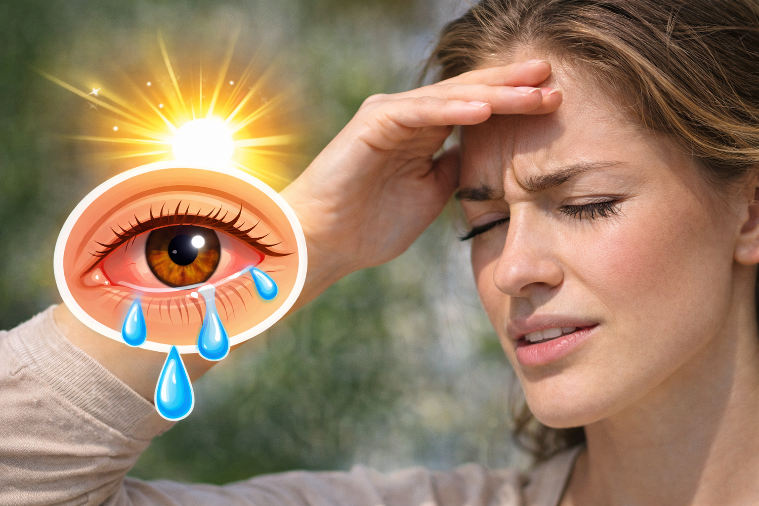 Por qué el sol molesta en los ojos